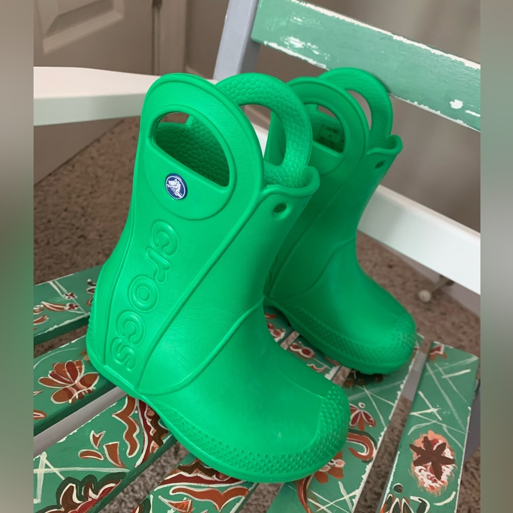 Crocs Toddler Rain Boots - Size 8c - Green